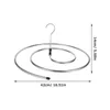 Askılar Paslanmaz Çelik Rüzgar Geçirmez Spiral Şekilli Kurutma Raf Çamaşır Askı Yatak Sayfası Battaniye Banyosu Havlu Depolama Giysileri