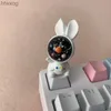 Tangentbord mifuny Space Rabbit KeyCaps DIY Keyboard Cap Cute OEM Profile Cartoon Anime Tangent Caps för mekaniska tangentbordgåvor YQ240123