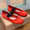 Ballet flat shoes MIU Designer Professional Dance Shoes Satin ballerinas Platform Bowknot Shallow Mouth Single Shoe flat sandals women Loafers