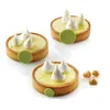 Kommen 5 Stuks Ronde Taartring Dessert Rvs Perforatie Fruittaart Quiche Cake Mousse Schimmel Keuken Bakvorm