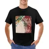 Débardeurs pour hommes Géométriques - T-shirt doré et rouge Mode coréenne Vêtements esthétiques T-shirts noirs pour hommes