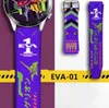 Bracelets anime eva shogoki 01 02 Bransoletka smartwatch pasmo 22 mm 20 mm silikon