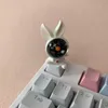 Tangentbord mifuny Space Rabbit KeyCaps DIY Keyboard Cap Cute OEM Profile Cartoon Anime Tangent Caps för mekaniska tangentbordgåvor YQ240123