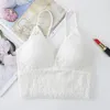 Camisoles & Tanks Simple Summer Nylon Backless Shoulder Strap Breathable Lace Bra Women Sexy Invisible Crop Tops