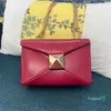 Um parafuso prisioneiro bolsa de ombro corrente crossbody sacos de couro bolsa feminina embreagem carta ferragem de bronze fechamento magnético