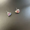 ÜCRETSİZ Nakliye Kendrascotts Tasarımcı Kendras Scotts Mücevher Sapı Küpe Geometrik Kalp Şeklinde Renkli Cam Su Renkli Küpeler Popüler Küpe Accessorie