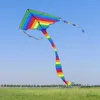 Akcesoria latawców Yongjian Delta Delta Rainbow Kite Kolorowanki Łatwy do latania wielkie latawce dla dzieci i dorosłych z 328 stóp latawcze