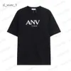 2024 LANVINS T-shirty męskie projektanci Kobiety Krótkie rękawy Moda Letnia wiosna Sprężyna Casual Cotton Tees Włoch w stylu Black White Green Lanvin Letter Thirt 2537