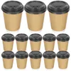 Copos descartáveis Palhas 100 Pcs Festa Bebida Suco Embalagem Bebida Espresso Café Leite Papel Conveniente Portátil