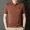 Men's Polos Top Grade Seamless Brand Summer BLACK YAK Casual Turn Down Collar Polo Shirt Simple Short Sleeve Tops Fashions Clothes Men