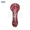 Hittn Glass Smoking Hand Pipe 4インチシルバーハンドボローグラススプーンハンドパイプドライハーブタバコ420パイプ