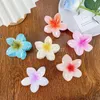 Retro 8 cm Frauen Mädchen Hawaiian Blume Haar Klaue Große Blume Dusche Clip Haar für Frau Clip Krabben Hai Haar greifer Klammern Damen Koreanische Zubehör