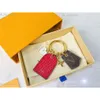 양면 디자이너 Keychain louiseities viutonities keychain 남자와 여자 귀여운 고급 작은 동물 키 체인 펜던트