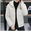 Mens Down Parkas Hommes vêtements rembourrés de coton doudounes d'hiver designer doudoune manteau coton Parka pardessus décontracté mode fermeture éclair épais chaud à capuche vers le bas Windb