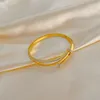 Koreanische Schmuck Charme Mode Trendy Fabrik Großhandel Silber Überzogene Knoten Titan Stahl Armband frauen Schmuck Zubehör