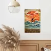 Metal Painting 1pc Retro Signs Summer Beach Metal Sign Seaside Beach Surfer Surf Shop for Living Room Kitchen Cafe Bar Wall Decor 8x12 Inch