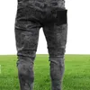 Ebaihui 2021 Europese en Amerikaanse slankfit gescheurde jeans Fashion Black Pants met ritsvoeten magere casual jeans L0054509516