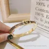 braccialetto di gioielli firmati Braccialetti con ciondoli stile moda Bracciale in acciaio inossidabile con regali d'amore di alta qualità Bracciale classico boutique Gioielli di lusso con scatola