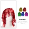 5 grampos de cabelo encantadores decorados com folha de metal perucas de festa engraçadas maquiagem role-playing roupas elegantes e brilhantes grampos de cabelo de festa 240124