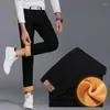 Männer Hosen 2024 Winter Warme Casual Klassische Stil Mode Verdicken Slim Fit Fleece Hose Schwarz Blau Khaki Marke Kleidung