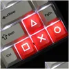 Claviers Rouge Shine Through Keycaps Abs Gravé Shine-Through Pixel Heart Noir Profil Mécanique Personnalisé OEM Double S Drop Delivery Co Otzbs