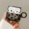 حالات الهاتف الخلوي ins clear Black Tulip Flower Case for AirPods 3 1 Cove Tharprent Cover Retro Rose Flower