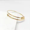 2024 Trendy Delicate Elegant Love Theme Jewelry Tarnish-Free Stainless Steel Gold Silver Color Thin Chain Arrow Bangle