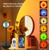 16 kleuren Bluetooth Zonsonderganglamp Projector RGB Led-nachtlampje Tuya Smart APP Afstandsbediening Decoratie Slaapkamer Fotografie Cadeau 11 LL