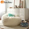 Otautau faux lång päls bönsäck täcker utan fyllningsgolv säte pouf ottoman beanbag stol ramlös soffa puff futon dd012 240118