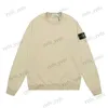 Felpe con cappuccio da uomo Felpe STONE 20SS Distintivo della bussola in pietra Pullover stile basic con maglione girocollo da uomo e da donna in velluto T240124