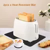 Tapetes de mesa 2 pcs grande restaurante protetor de superfície para fritadeira de ar máquina de café antiderrapante liquidificador feltro casa prato secagem tapete resistente ao calor