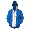 Men's Hoodies 2024 Hoodie Jacket Cosplay Costume Anime 3D Sweatshirt Casual Autumn Pullover Plus Size Wholesale