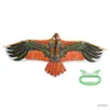 Kite Accessories Cerf-volant d'aigle de 1,1 m avec ligne de cerf-volant de 30 mètres, grand cerf-volant d'oiseau volant d'aigle, meilleur cadeau pour enfants, voyages en famille, jeu de sport de plein air dans le jardin