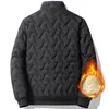 UETEEY 2024 Winter Parkas Men Lambswool Jackets Thicken Warm Waterproof Outdoor Casual Lightweight Male Coat Mens Jacket Outwear 240122