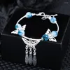 Браслет в китайском стиле, керамический браслет-бабочка премиум-класса, винтажный элегантный супер бессмертный изысканный браслет для женщин