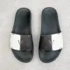 Moda feminina sandálias masculinas de luxo designer chinelos casal sapatos senhoras senhores colorido lona carta couro slides 35-46