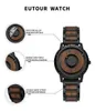 その他のブランドEutour Men's Wood Magnetic Ball Luxury Sport Sports Waterproof Solid Wooden Strap Male Clock Mens YQ240122