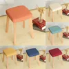 Chair Covers Multicolor Square Stool Cover Universal Modern Household Elastic Office Dining Table Solid Wood