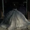 Sexig älskling Glitter Crystal Sequined Quinceanera Dresses Ball Clow