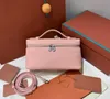 Loro soirée peau de vache LcuLychee marquages trajet simple poche unique épaule Lp sac à main sac à déjeuner cosmétique rose