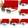 Solglasögon Designer Solglasögon för kvinnor Mens CR 3003 Leopard Buffalo Horn Glasögon Rektangel UV400 utomhusstrandglasögon E13E#