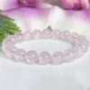 MG1919 8 MM Roccia Pietra Lavica Madagascar Quarzo Rosa Bracciale Donna Perline Pietra Preziosa Olio Essenziale Aromaterapia Gioielli