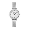 Womens Simple Large Dial Steel Band Fashion Diamond-inlaid Waterproof Quartz 26mm Watch