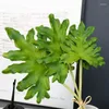 Dekorativa blommor lyxiga riktiga beröring Big Leaves Bundle Pu Artificial Room Decor Fake Plants Decoration Plantas Artificiales