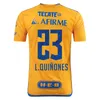 2023 2024 Liga MX Tigres UANL Soccer Jerseys GIGNAC AQUINO PIZARRO NICOLAS F. THAUVIN CORDOVA LAINEZ 23 24 Chemise de football hommes femmes kit spécial enfants uniforme à manches longues