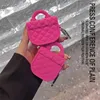 Custodie per cellulari Custodia in pelle rosa cartone animato per Apple AirPods 1 2 3 Custodia Pro Custodia per ricarica per auricolari Bluetooth senza fili per Airpods in pelle