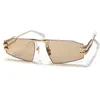 Lunettes de soleil de luxe Polygonal Design Lunettes Femmes Hommes Marque Designer de la plus haute qualité Rétro Outdoor Shade