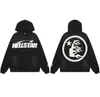 Erkek Tasarımcı Hoodie Man Hoodies Sweatshirt Sweatshirt Ter Pantolon Yıkanmış Kumaş Sokak Graffiti Yazı Folyo Baskı Vintage Gevşek Trailsuit Hellstar Hoodie