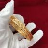 Bangle Dubai Luxury Designer Gold Plated for Womed Wedding Bridal Charm Bracelet Nigerian African Jewelry Party بالجملة