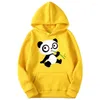 Women's Hoodies Spring and Autumn Loose Cute Panda Printing Pullover Ladies Casual Hooded Daily Clothes Oversize for Female